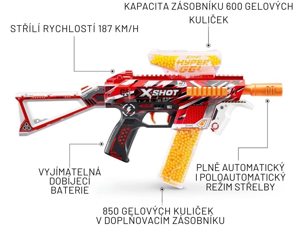 Zuru X-Shot Hyper Gel Trace Fire 36621